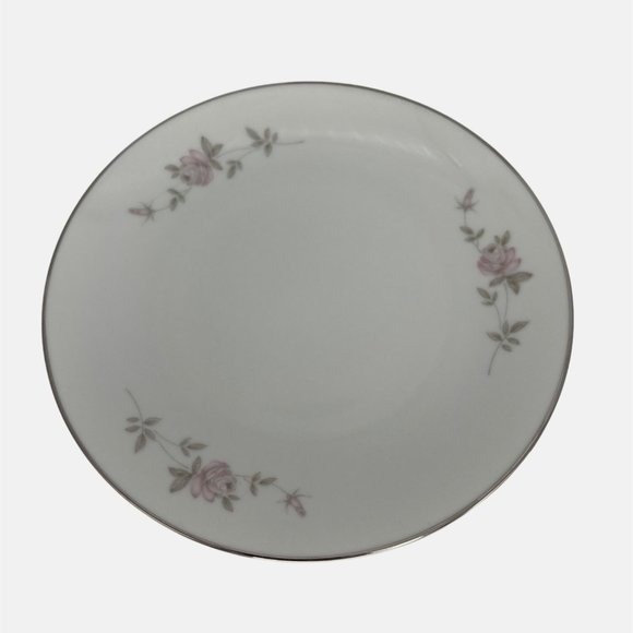 Noritake China Bellemead 2 Bread Plates 6.25" 6314 Japan White Platinum Trim - Picture 3 of 5